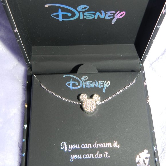 New Disney Necklace Mickey Mouse  "If you can Dream you can Do it" Quote NWT! - Picture 3 of 12